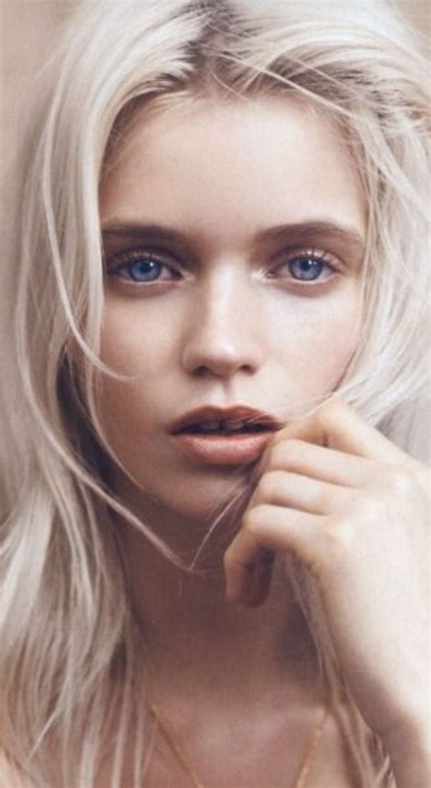 Beautiful Faces White Blonde Hair Blonde Hair Blue Eyes White Blonde
