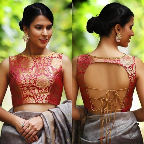 Latest New Front And Back Saree Blouse Designs For Buy