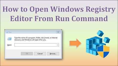 How To Open Windows Registry Editor From Run Command Youtube