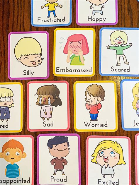 Emotion Flashcards For Preschoolers Printable Download Now Etsy