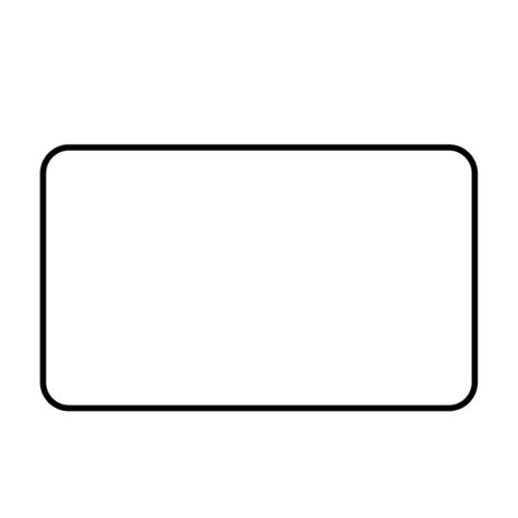 Rounded Rectangle Outline Svg