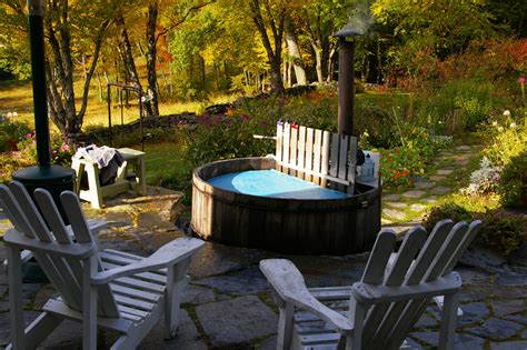 The Wood Fired Hot Tub In Autumn