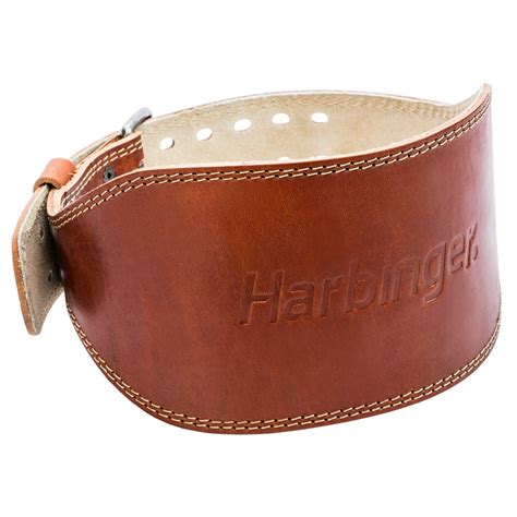 Harbinger Classic Oiled Leather Weightlifting Belt 6 Inch Large