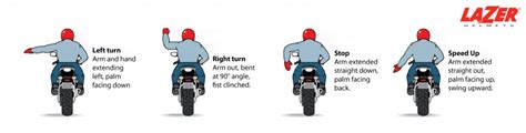 Motorcycle Hand Signals For Bikers 16 Common Arm Signs