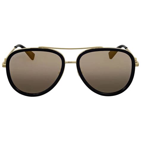 Gucci Gold Aviator Ladies Sunglasses Gg0062s 001 57 Gg0062s 001 57 889652051277 Ebay