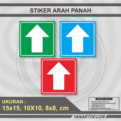 Jual Stiker Tangga Naik Turun Stiker Arah Panah Stiker Atas Bawah