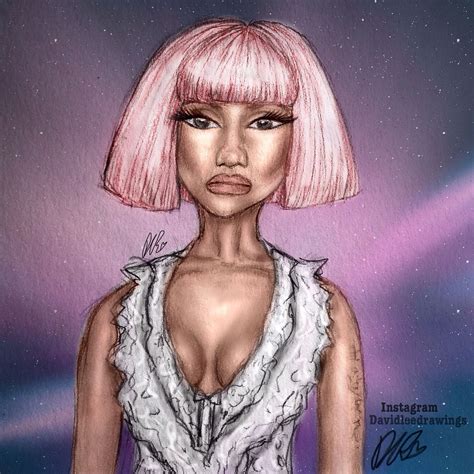 Barbie X Nicki Minaj Illustration Instagram Davidleedrawings Nicki