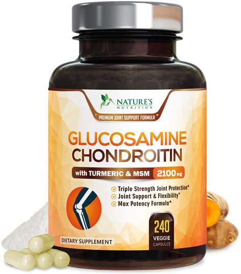 Glucosamine Chondroitin Turmeric Msm Triple Strength Joint Support 2100mg Ebay