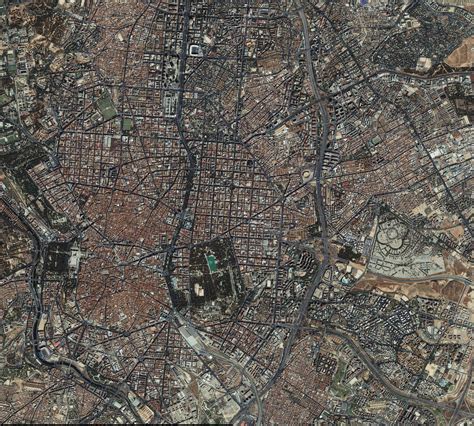 Mapa Satelital De Madrid Tamaño Completo Ex