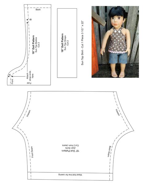 10 Best Printable Doll Clothes Patterns Pdf For Free At Printablee