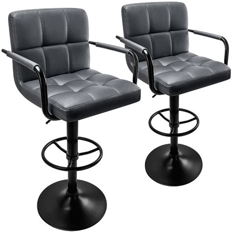 huracan bar stools set of 2 bar chairs with arms grey bar stool with back swivel barstools