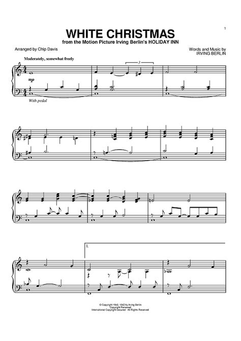 White Christmas Sheet Music By Irving Berlin Mannheim Steamroller For