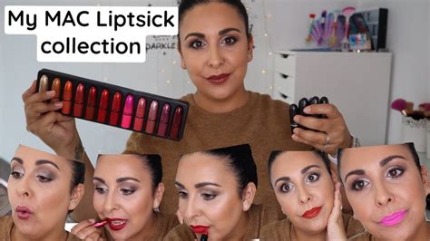 My Mac Lipstick Collection And Swatches Youtube