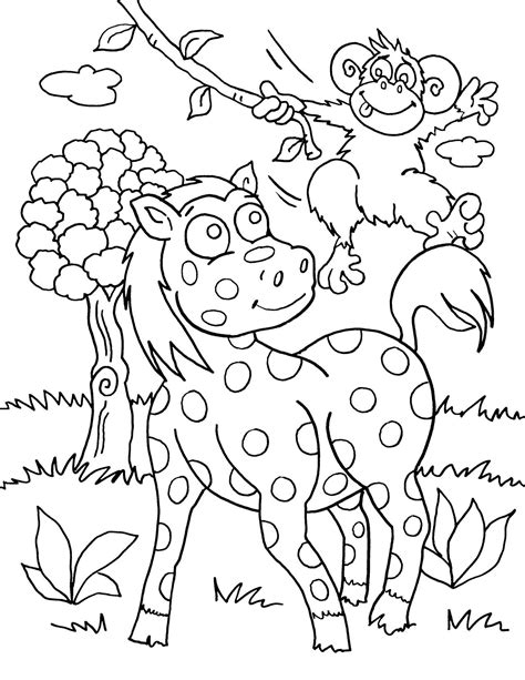 Coloring Pages Of Animals For Children