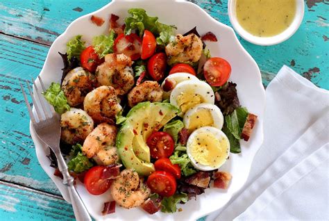Paleo Shrimp Cobb Salad With Vinaigrette Paleo Newbie