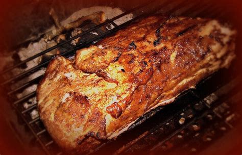 You can also put about 1/2 water, under the rack in the roasting pan. Smoked Pork Loin Recipe | CDKitchen.com