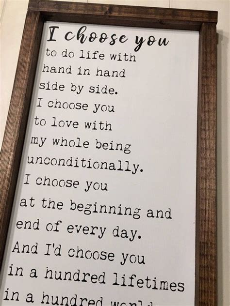 Id choose you sign, i'd choose you wood sign, newlywed gift, anniversary gift sign, master bedroom wall, framed wood signs, wood quote signs crabappledesignco. I'd Choose You Sign Wedding Gift Anniversary Gift | Etsy | Id choose you, I choose you, Painted ...