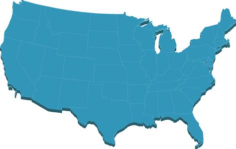 Usa Map Png United States Transparent Background Transparent