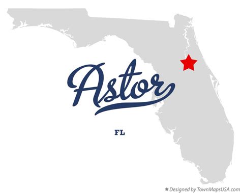 Map Of Astor Fl Florida