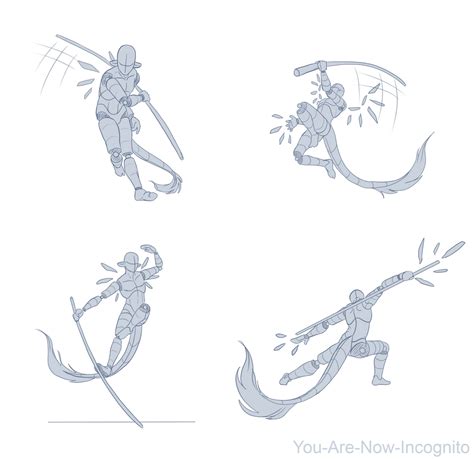 Staff Action Pose Study By Youarenowincognito On Deviantart