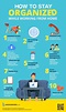 How To Stay Organized While Working From Home (11 Ways) [INFOGRAPHIC ...
