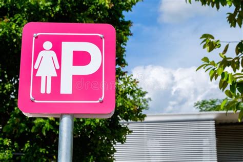 Female Parking Sign Stock Image Image Of Pole Outdoor 83966897