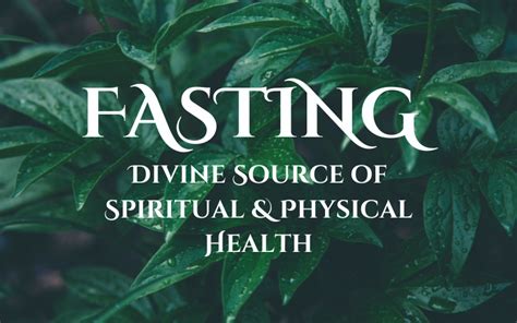 Fasting Divine Source Of Spiritual And Physical Health World Religion