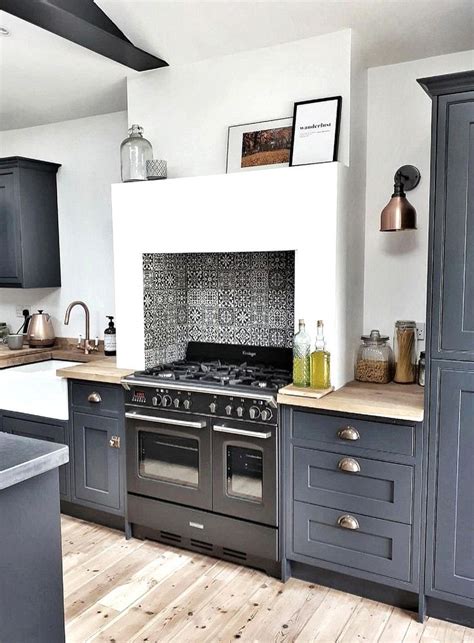 grey blue shaker cabs with silver cup pulls scandinavian ...
