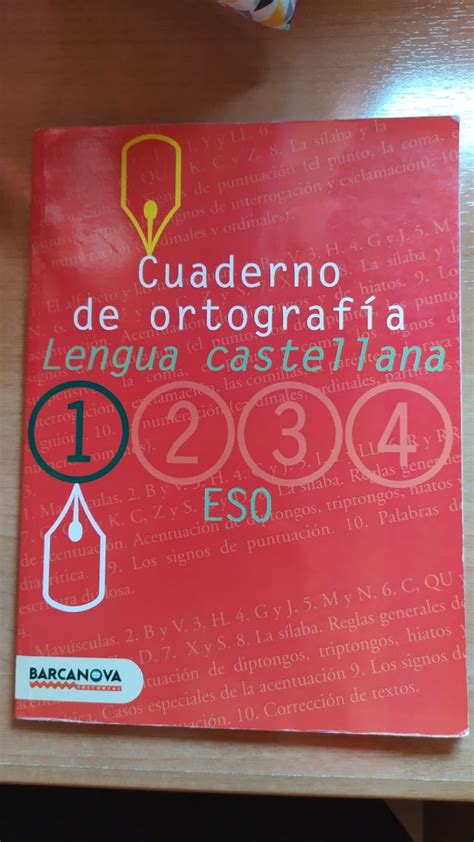Cuaderno De Ortografía Lengua Castellana 1 Eso De Segunda Mano Por 10