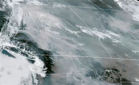 Satellite Time Lapses Show Wildfire Smoke Blanketing Bc North Shore News