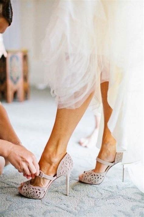 27 Stylish And Charming Nude Wedding Shoes For 2019 Trend