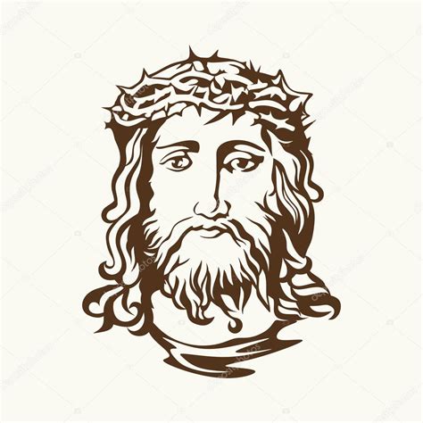 Rostro De Jesucristo — Archivo Imágenes Vectoriales © Biblebox 89943742
