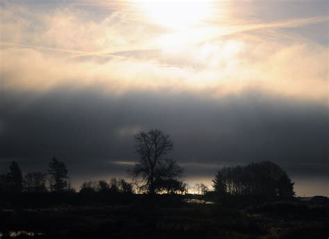 Morning Breaks Through Fog Bright Sun Appearing Through Fo Flickr