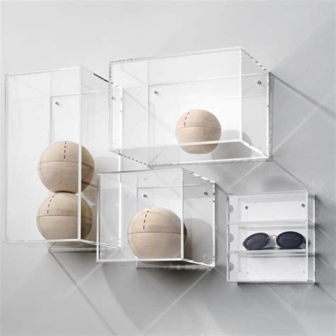 Wall Mountable Custom Clear Acrylic Display Holder Box Acrylic