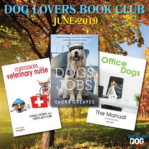 Dog Lovers Book Club June 2019 Australian Dog Lover