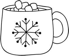 FREE Printable Hot Chocolate Winter Coloring Page for Kids | Stencil | Hot chocolate art, Kids