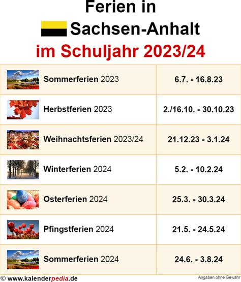 Ferien In Sachsen Anhalt Im Schuljahr 202324