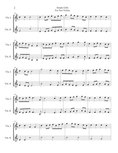 Simple Ts For Two Violins By Traditional Digital Sheet Music For