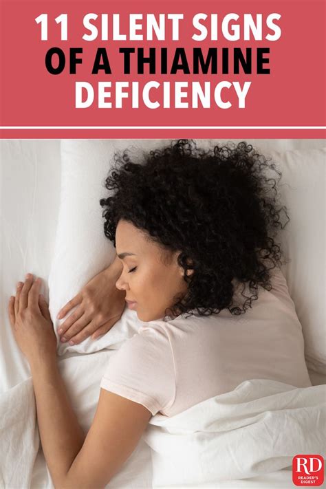 11 Silent Signs Of A Thiamine Deficiency Thiamine Silent Sign