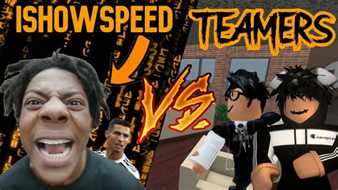 Murder Mystery 2 Ishowspeed Vs Teamers Roblox Youtube