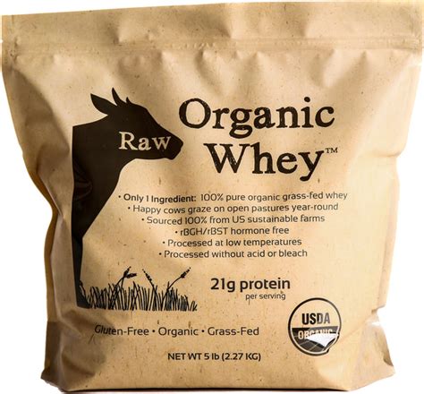 Raw Organic Whey Protein 5 Lb Bulk