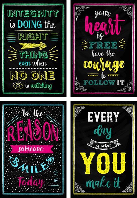 Buy L And O Goods Motivational Posters For Classroom And Office Decorations