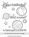 Printable Days Of Creation Coloring Pages