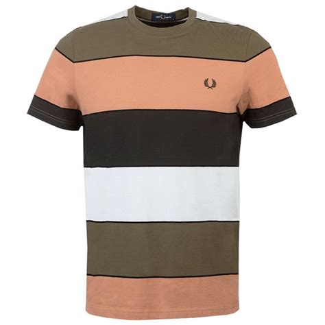 Fred Perry Bold Stripe T Shirt Oxygen Clothing