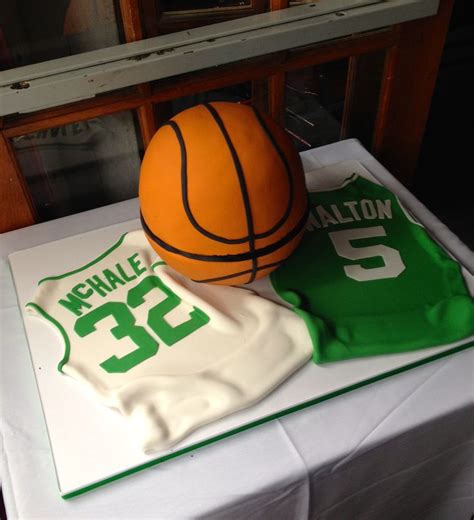 Basketball Cake Celtics Jerseys Grooms Cake Sports Theme Cake Grooms Cake Themed Cakes Cake