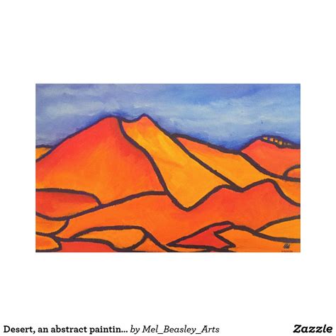 Desert An Abstract Painting In Oils Canvas Print Desert Painting Oil