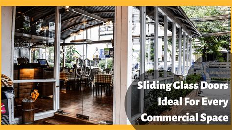 sliding glass doors ideal for commercial space