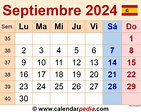 Calendario septiembre 2024 en Word, Excel y PDF - Calendarpedia