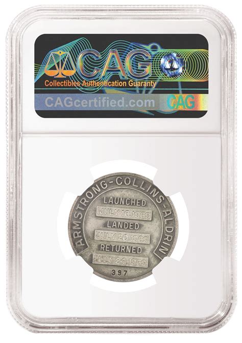 Ngc Graded Cag Certified Neil Armstrong Space Flown Medals Being Sold