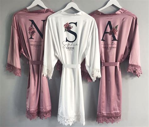 Dusky Pink Bridesmaids Dusky Pink Wedding Dressing Gown Bridesmaid Robes